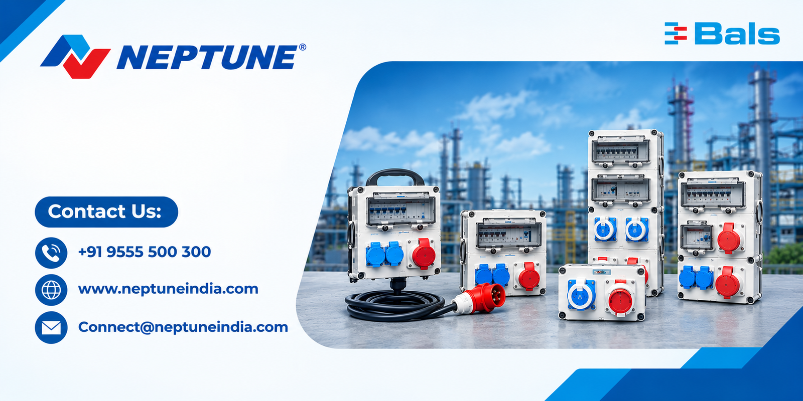 Three Phase Distributor Box Three Phase Distributor Box and Industrial Plug and Socket Solutions by Neptune India